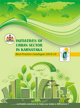 Initiatives of Urban Sector in Karnataka (Best Practice Catalogue 2014-15)