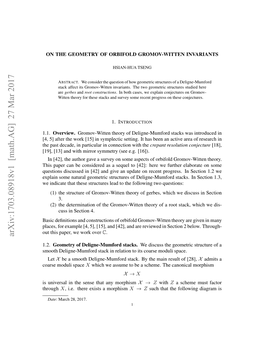 On the Geometry of Orbifold Gromov-Witten Invariants
