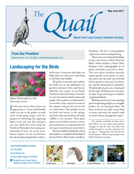 Landscaping for the Birds Database with a Photographic List of Plants and Birds Attracted to Them
