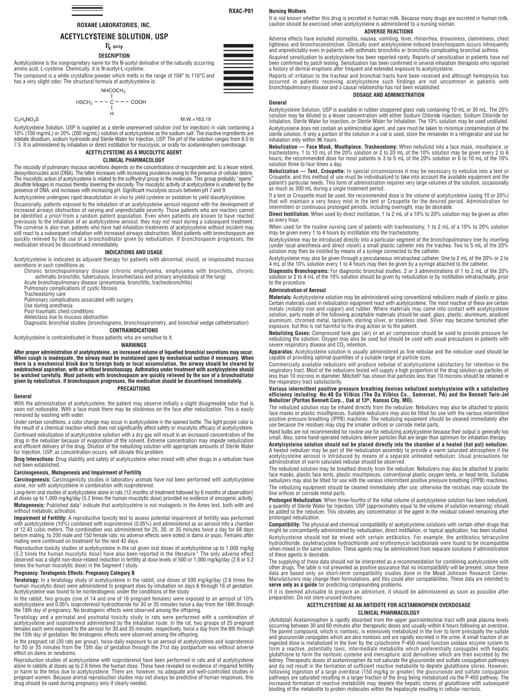 Acetylcysteine Solution