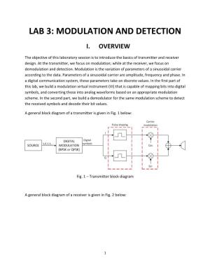 Lab 3: Modulation and Detection