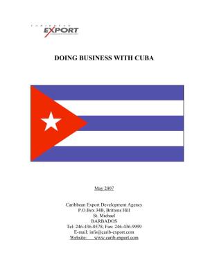Doing Business with Cuba