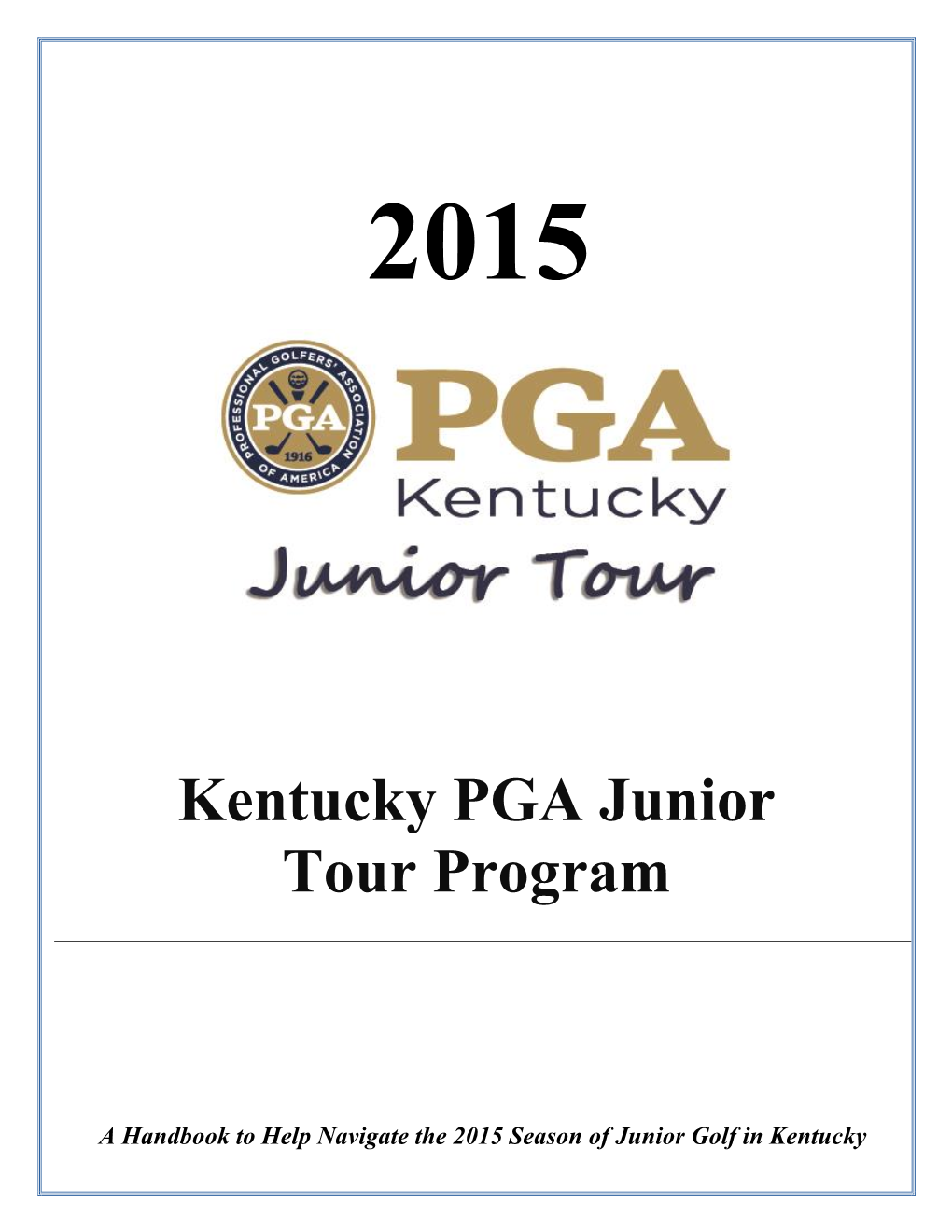 Kentucky PGA Junior Tour Program