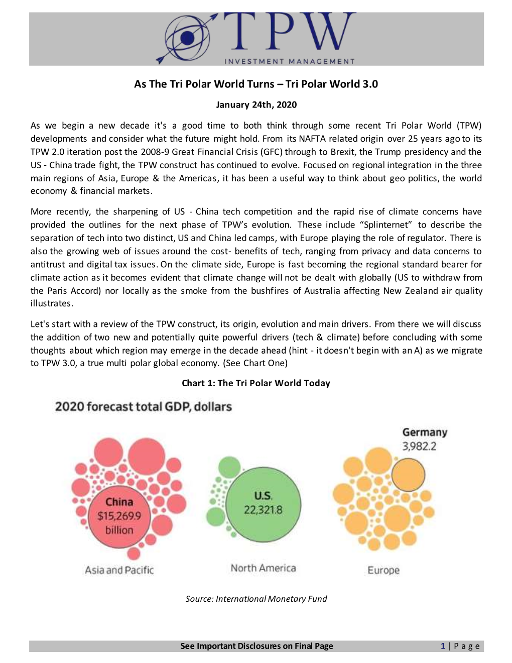 Tri Polar World Turns – Tri Polar World 3.0 January 24Th, 2020