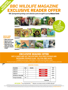 Bbc Wildlife Magazine Exclusive Reader Offer