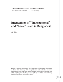 Transnational Islam in South and Southeast Asia