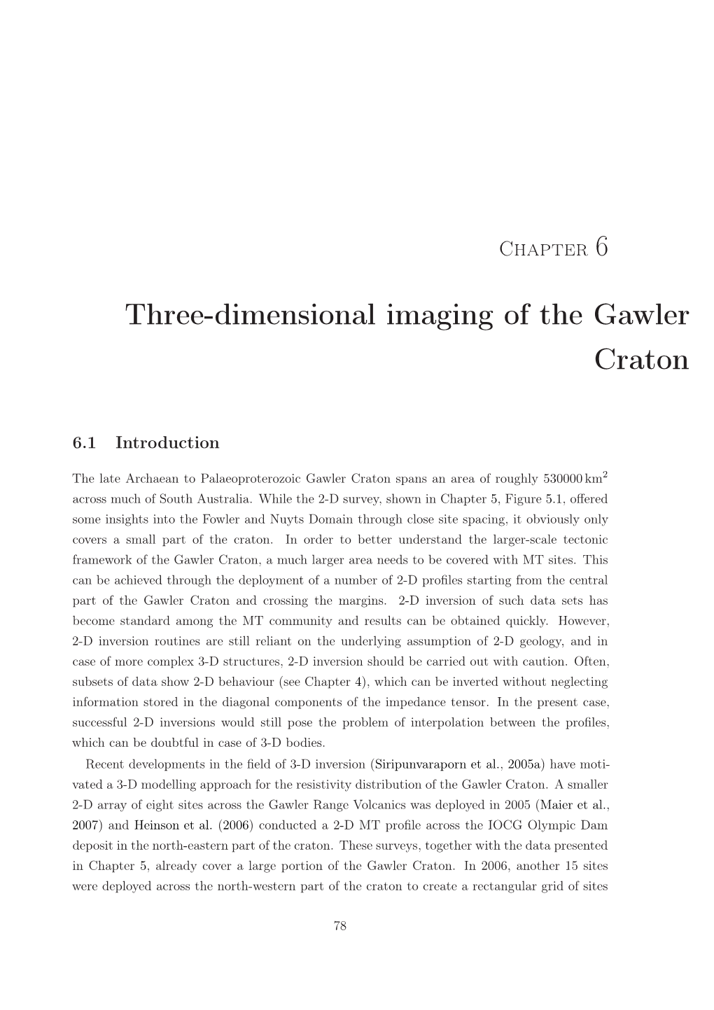 Three-Dimensional Imaging of the Gawler Craton