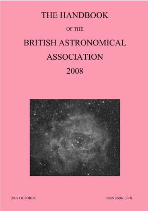 The Handbook British Astronomical Association