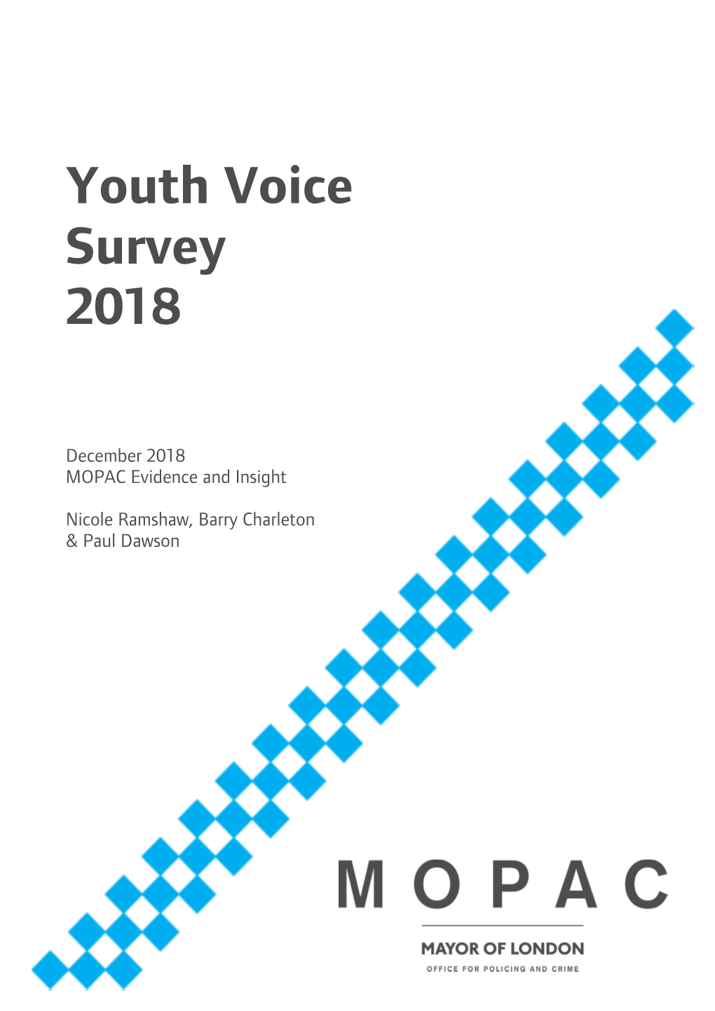Youth Voice Survey 2018