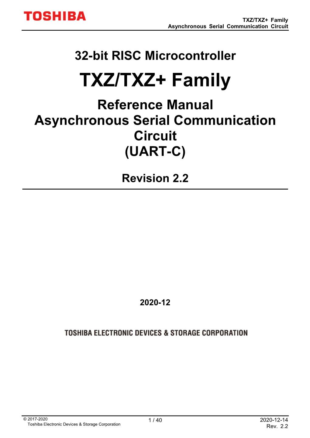 Reference Manual Asynchronous Serial Communication Circuit (UART-C)