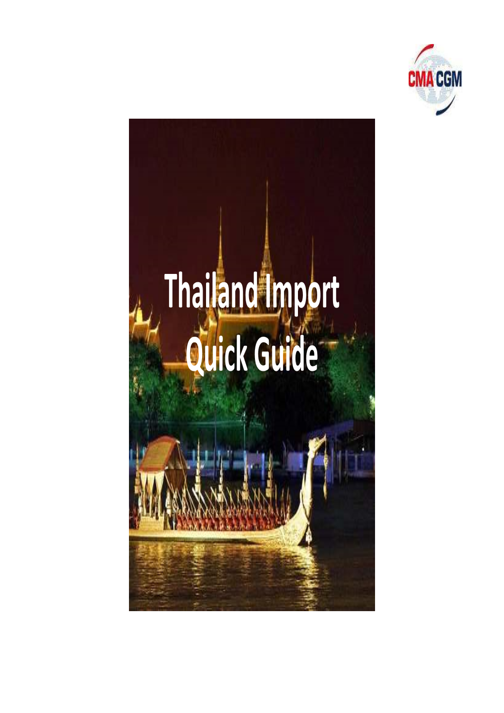 Thailand Import Quick Guide Main Ports in Thailand