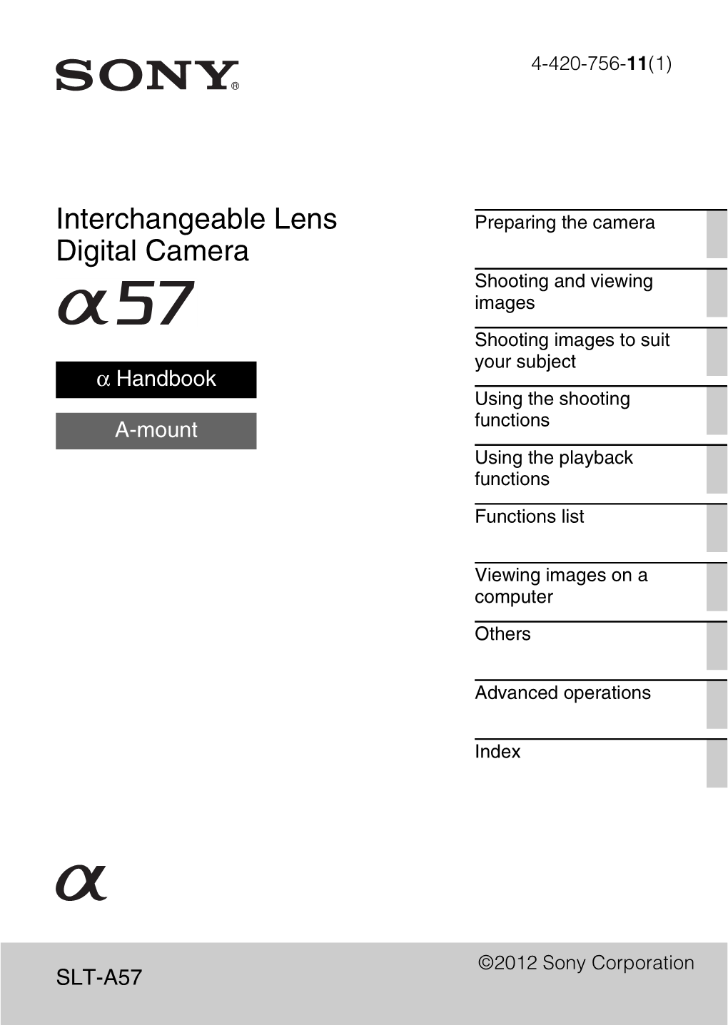 Interchangeable Lens Digital Camera
