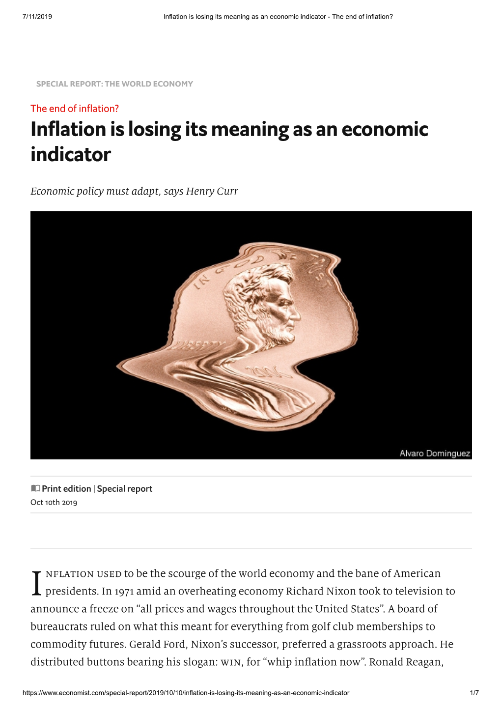 Inflation Is Losing Its Meaning As an Economic Indicator - the End of Inflation?