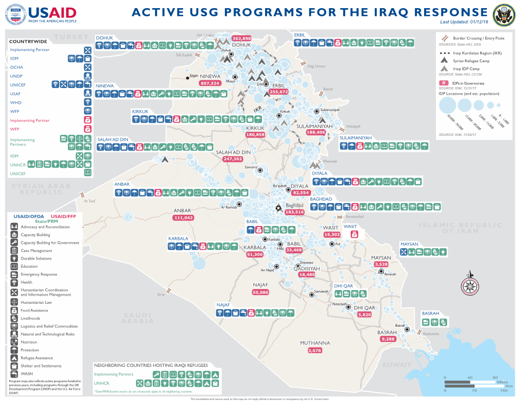 01.12.18 – USG Iraq Complex Emergency Program