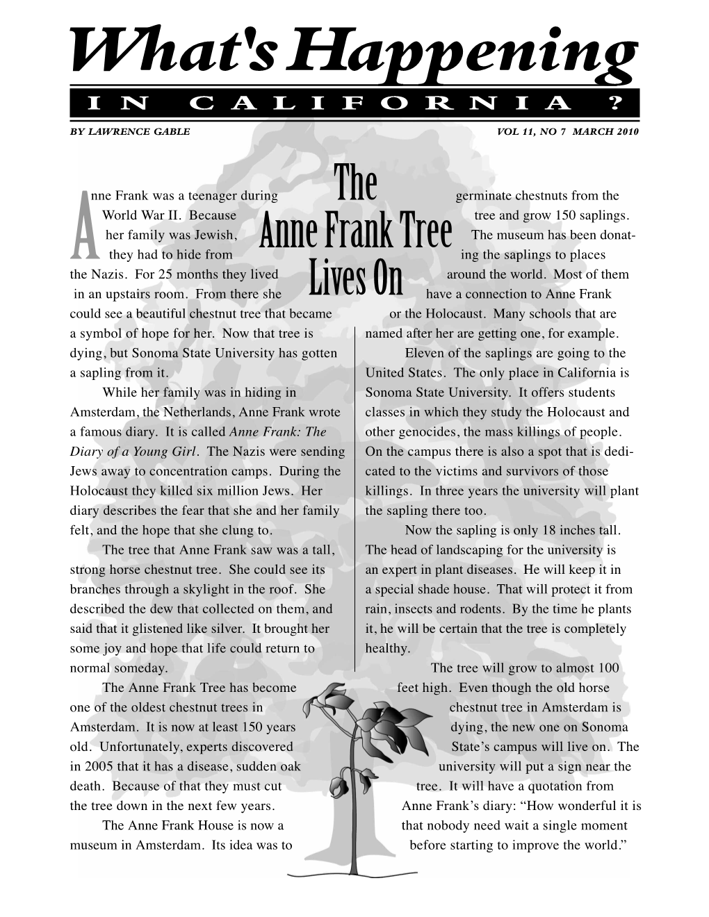 CA Anne Frank Tree 3 10