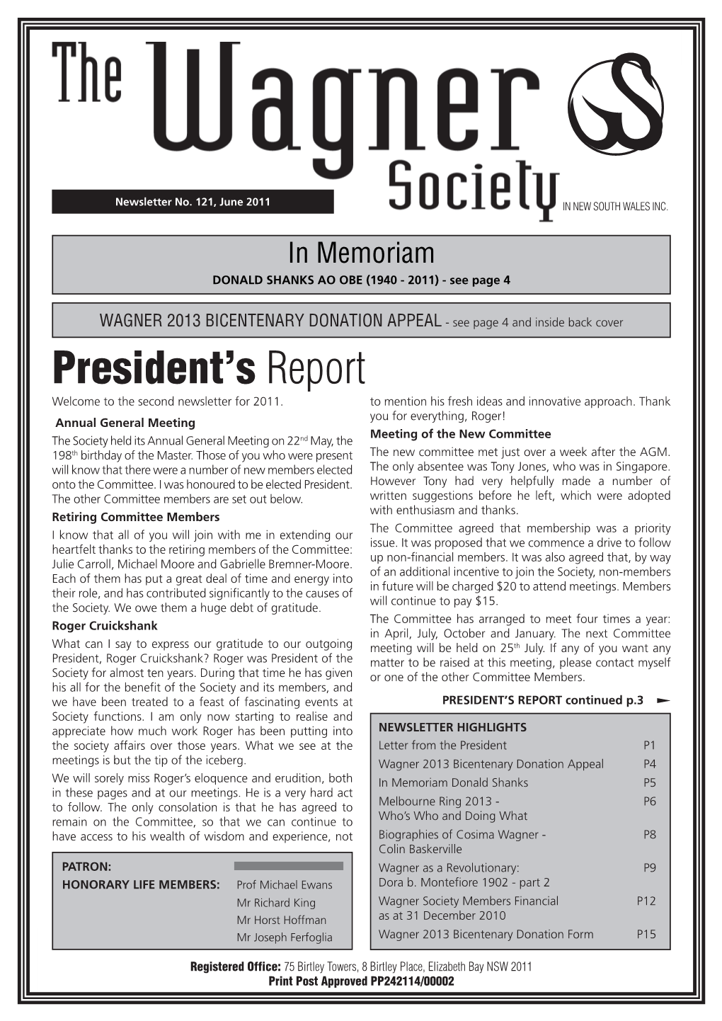 President's Report