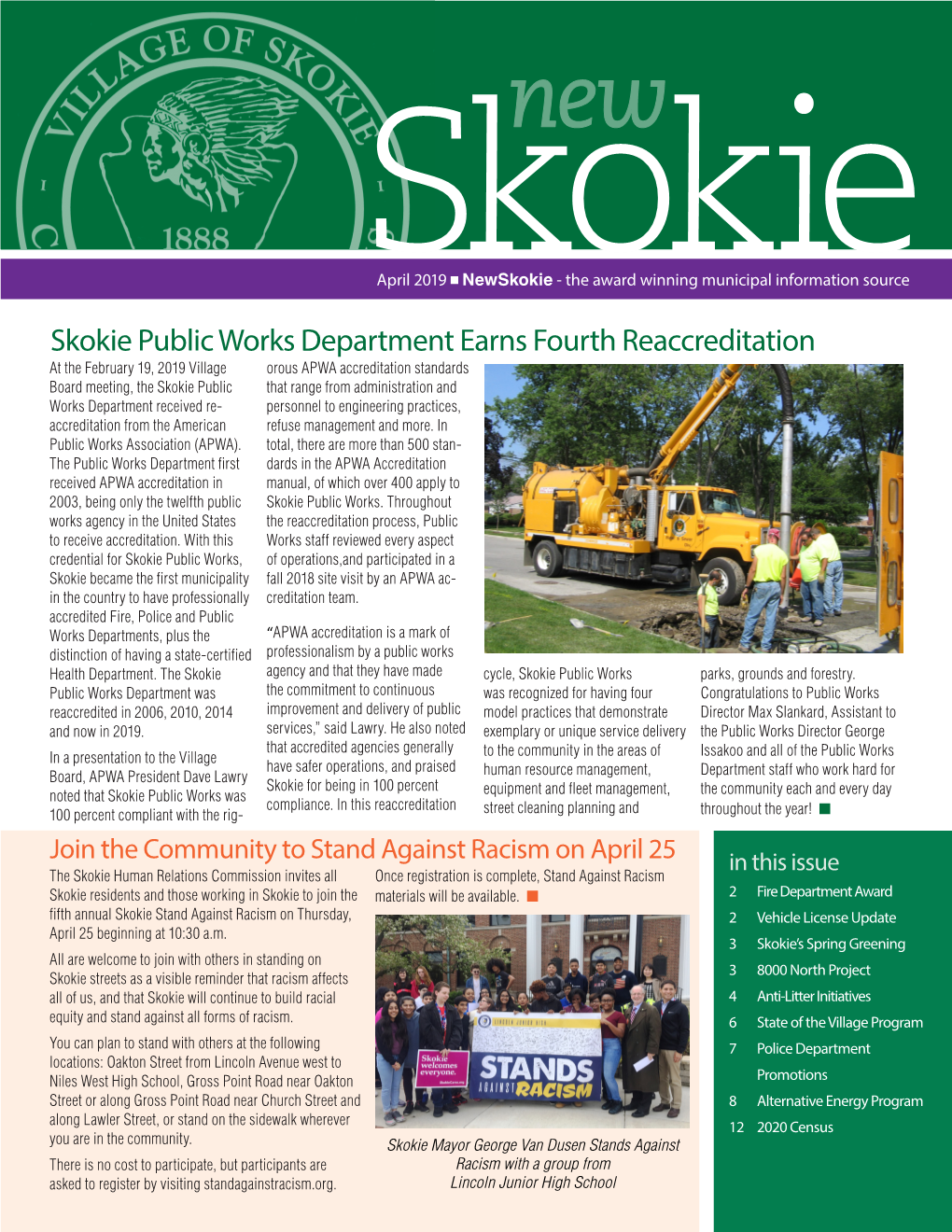 Skokie Public Works Department Earns Fourth Reaccreditation