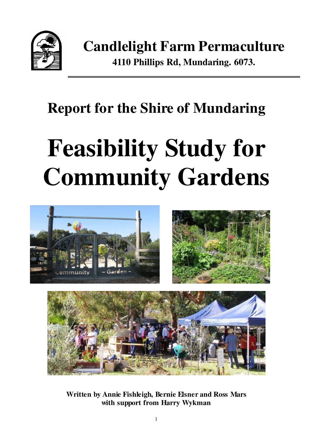 Feasibility Study for Community Gardens