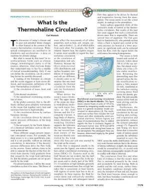 What Is the Thermohaline Circulation?