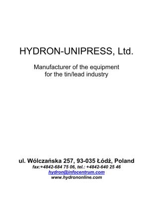 HYDRON-UNIPRESS, Ltd