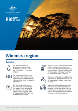 Wimmera Regional Fact Sheet