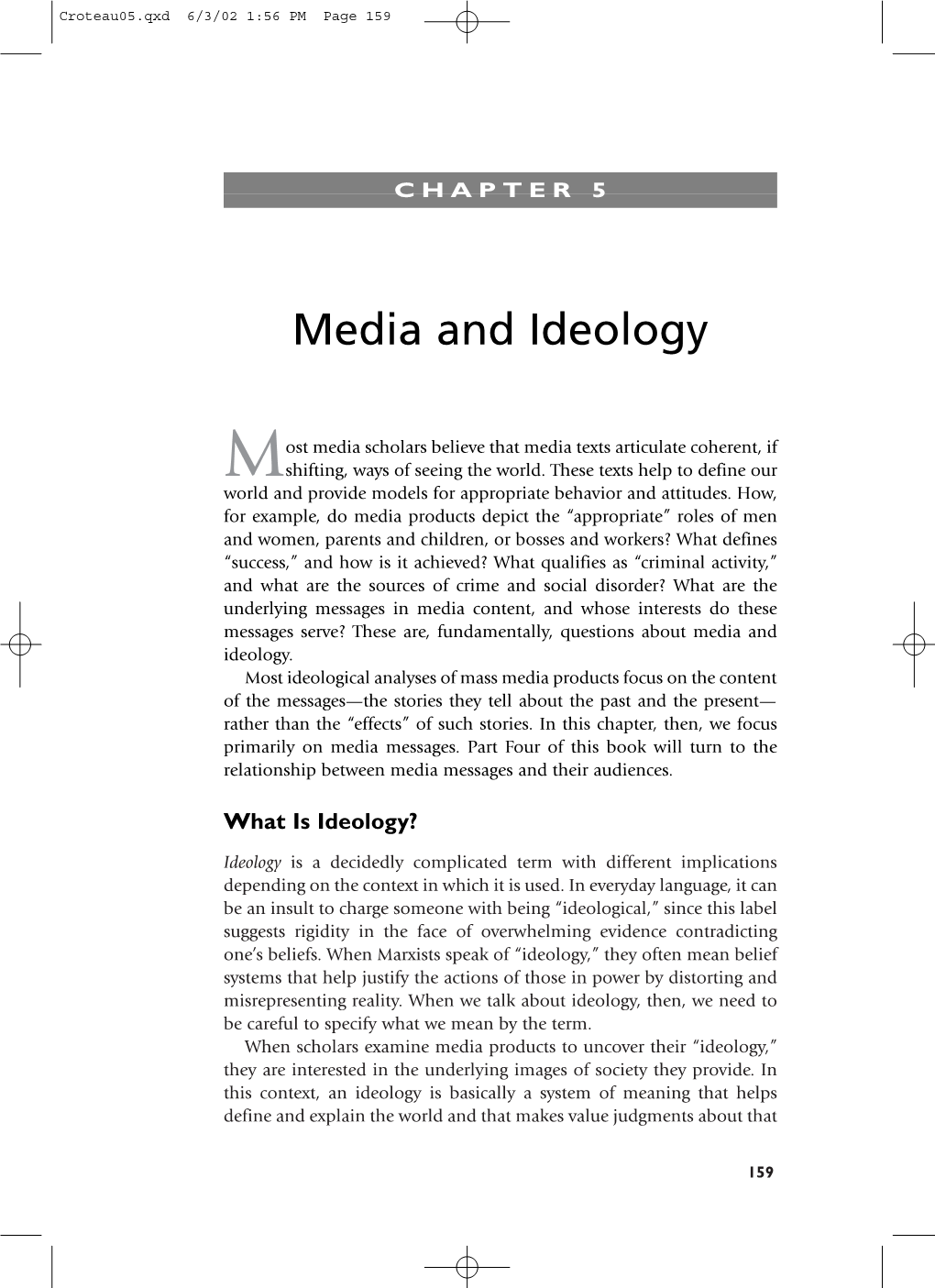 Media and Ideology