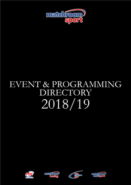 Event & Programming Directory