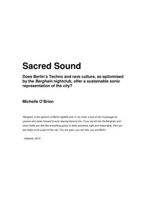 Sacred Sound