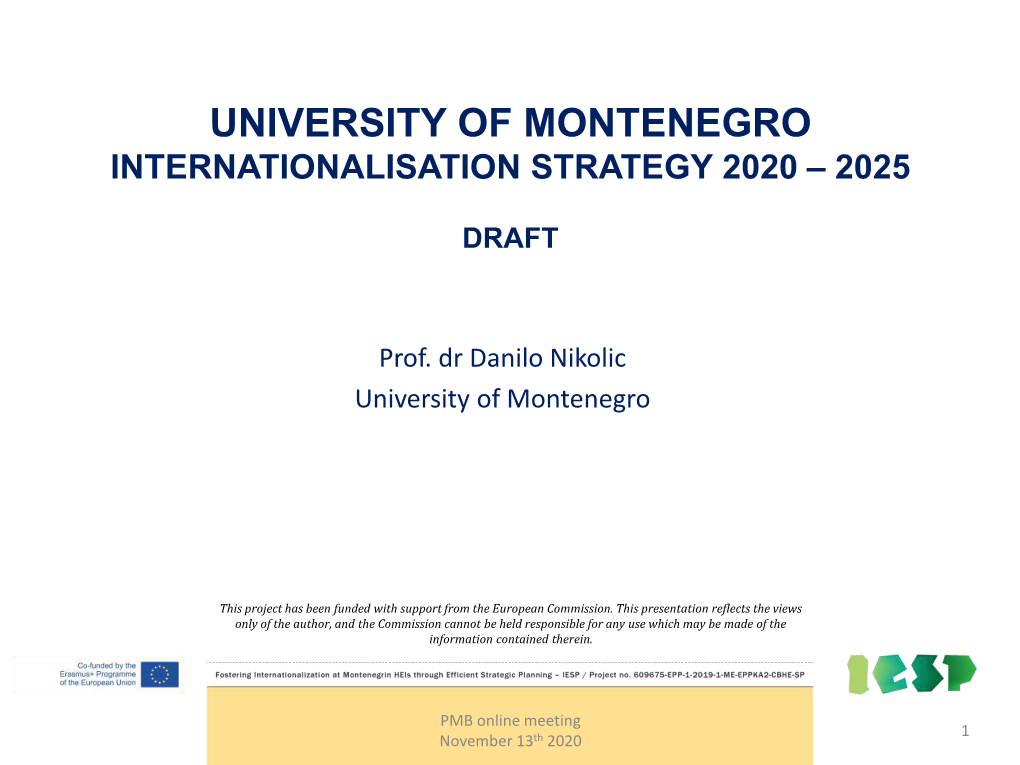 Internationalisation Strategy 2020 – 2025