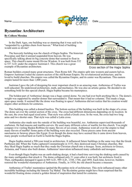 Byzantine Architecture by Colleen Messina