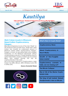 Newsletter May Edition 2021