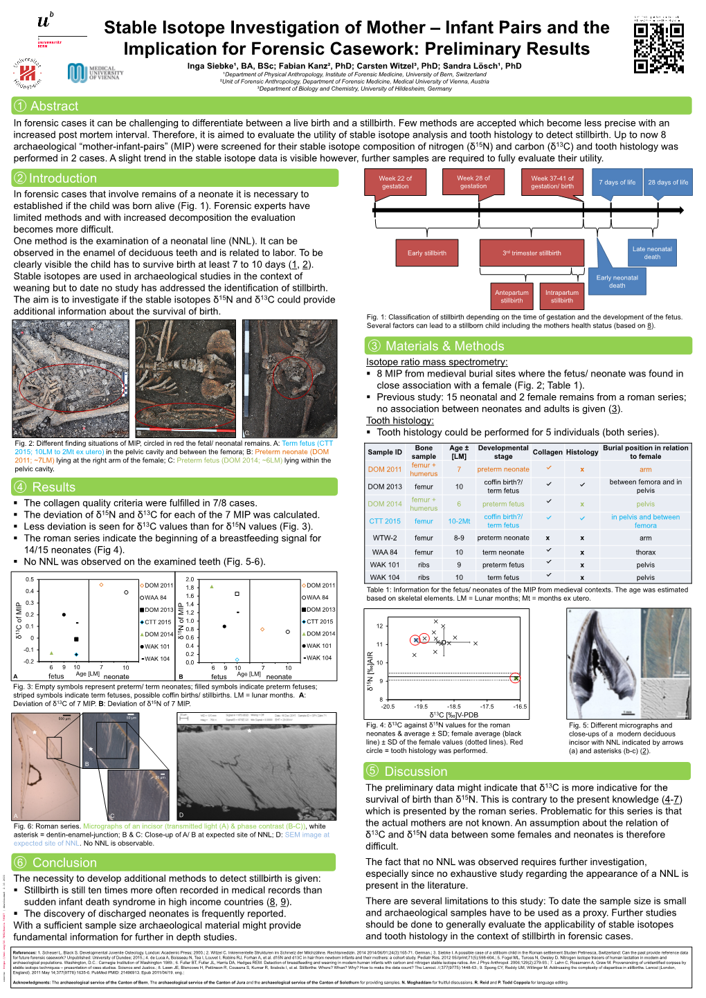 Stable Isotope Investigation of Mother – Infant Pairs and the Implication for Forensic Casework