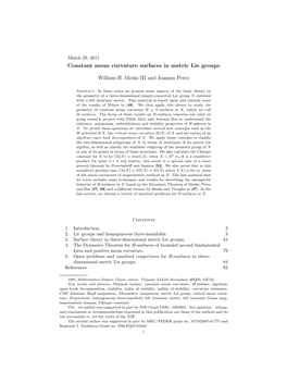 Constant Mean Curvature Surfaces in Metric Lie Groups