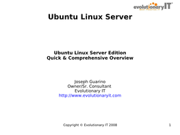 Ubuntu Server Linux