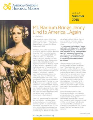 PT Barnum Brings Jenny Lind to America…