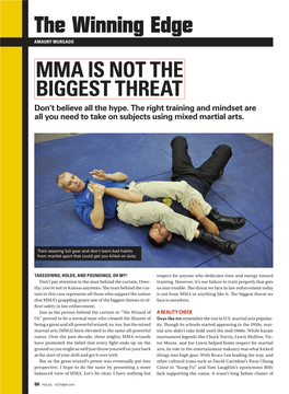 The Winning Edge Amaury Murgado MMA Is Not the Biggest Threat Don’T Believe All the Hype