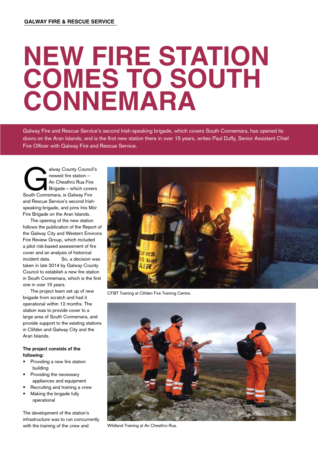 New Fire Station Comes to South Connemara