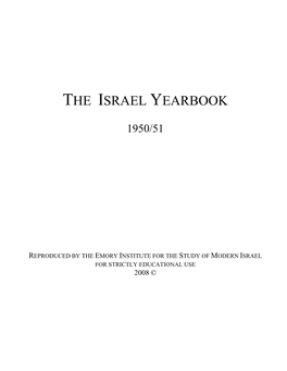 The Israel Yearbook