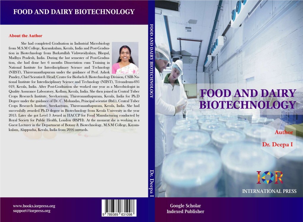 Food and Dairy Biotechnology