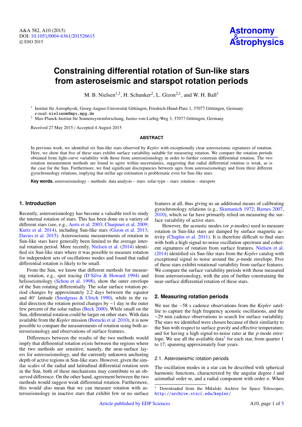 Constraining Differential Rotation of Sun-Like Stars from Asteroseismic and Starspot Rotation Periods