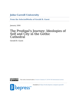 The Prodigal's Journey: Ideologies of Self and City in the Gothic Cathedral Gerald B