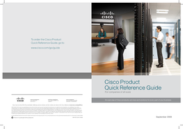Cisco Product Quick Reference Guide, Go To