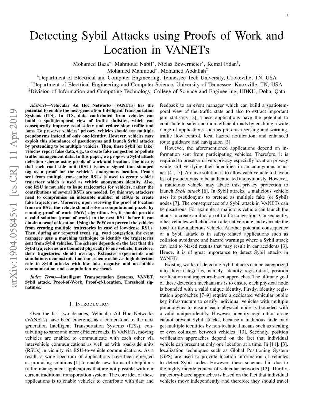 Detecting Sybil Attacks Using Proofs of Work and Location in Vanets