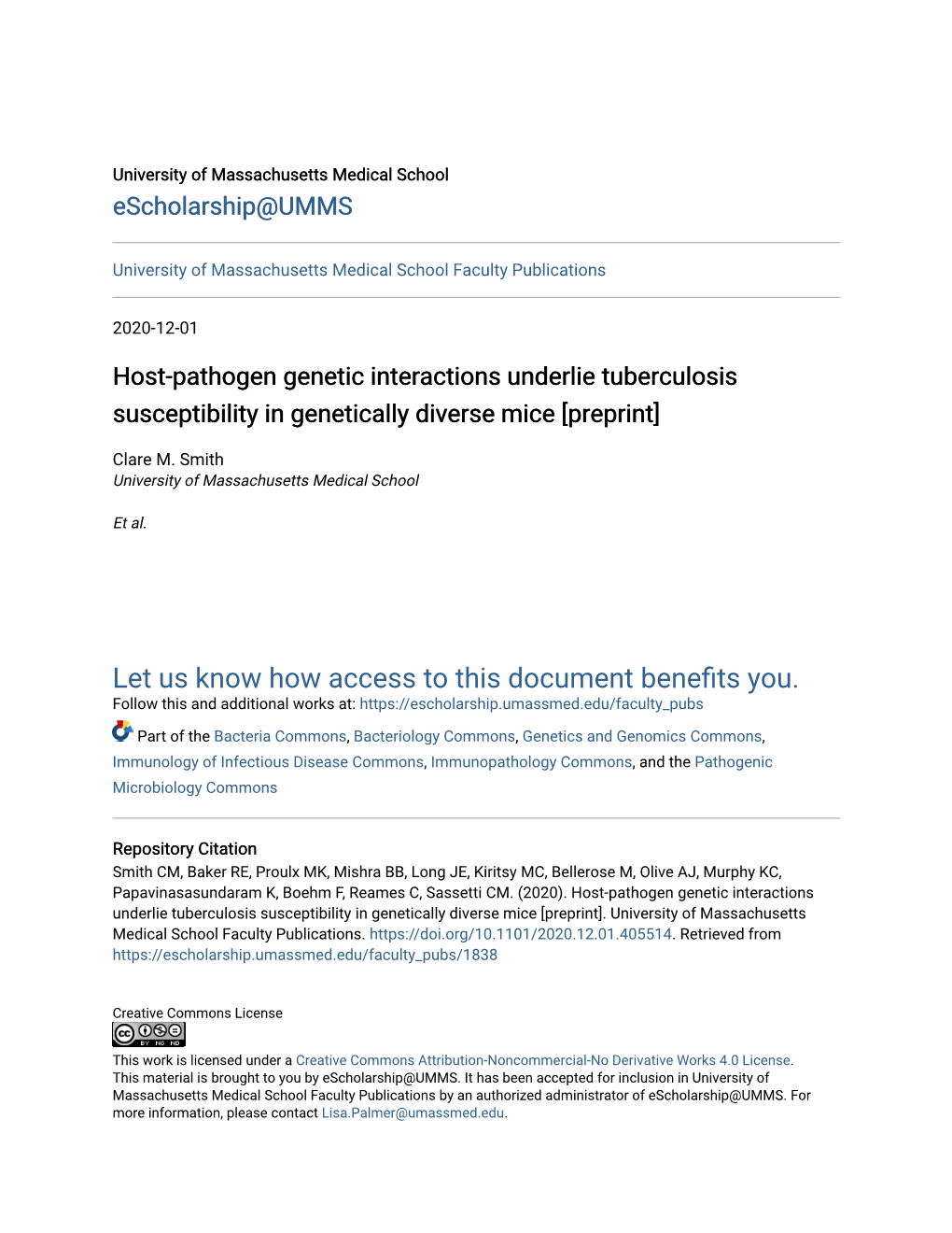 Host-Pathogen Genetic Interactions Underlie Tuberculosis Susceptibility in Genetically Diverse Mice [Preprint]