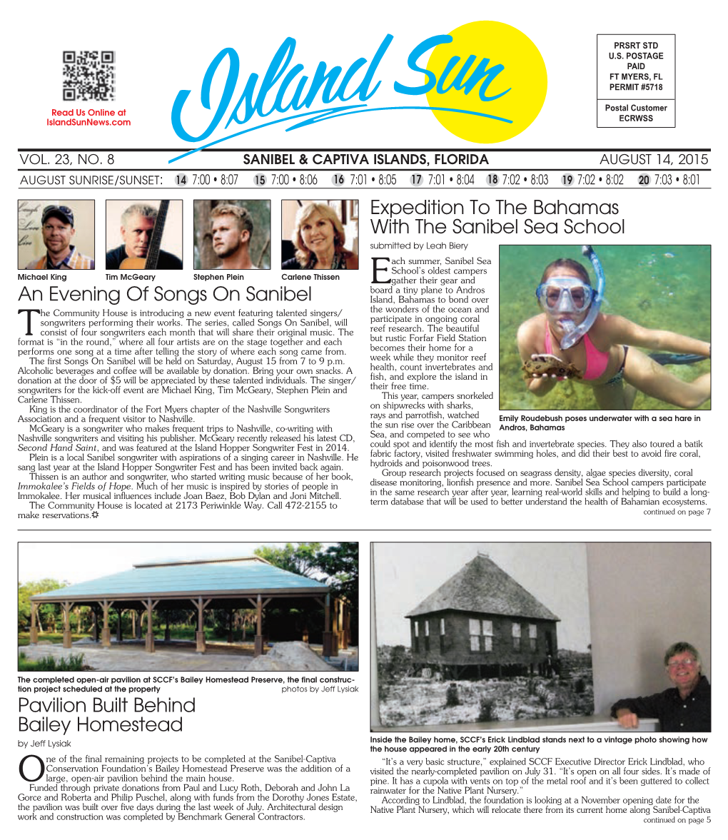 Island Sun News Sanibel 08.14.2015