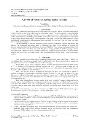 Growth of Financial Service Sector in India