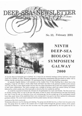 Ninth Deep-Sea Biology Umposium Galway 2,000