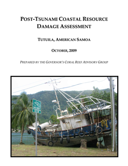 Tsunami Coastal Resource Damage Assessment
