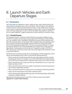 6. Launch Vehicles and Earth Departure Stages