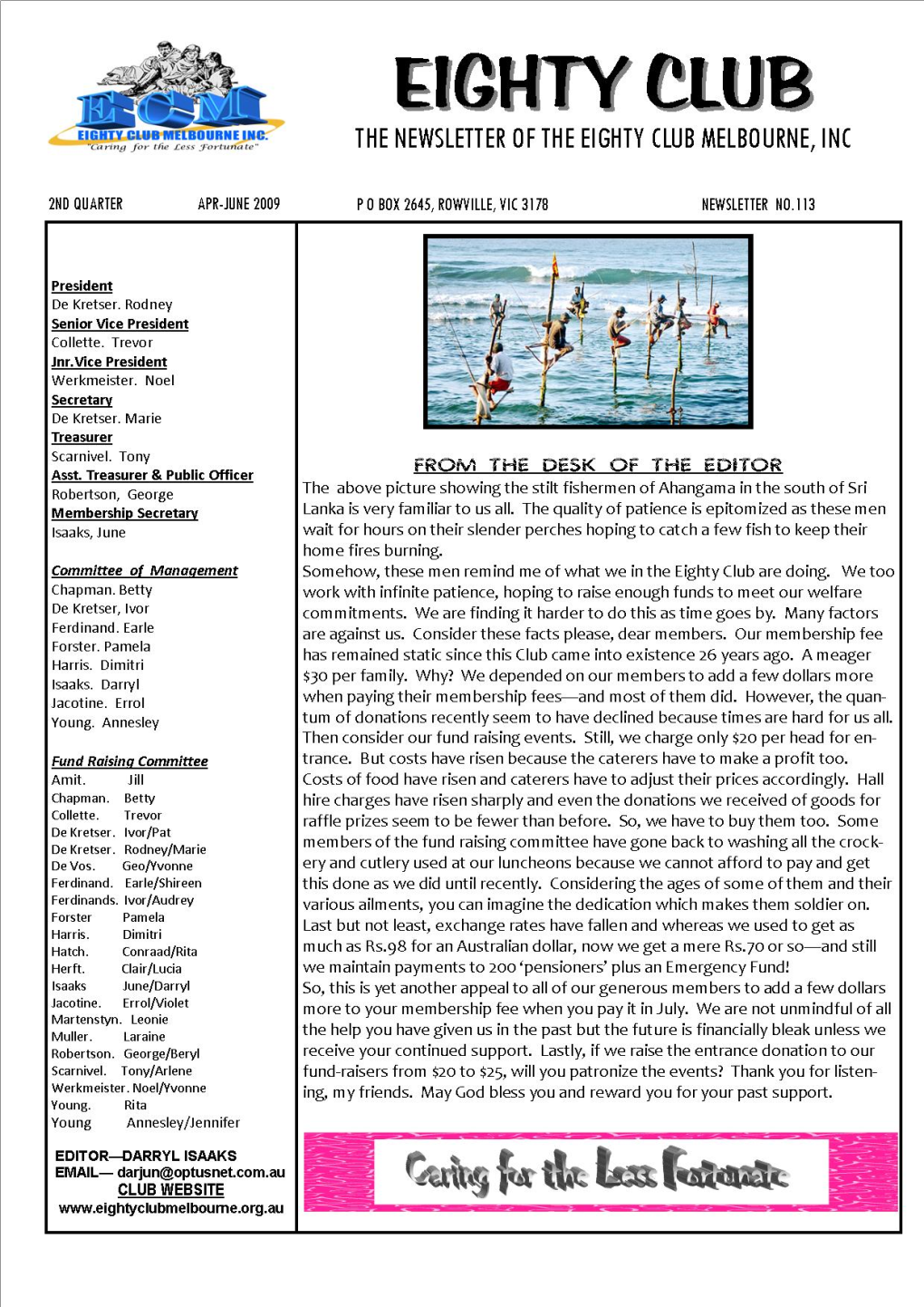 April 2009 Newsletter.Pdf